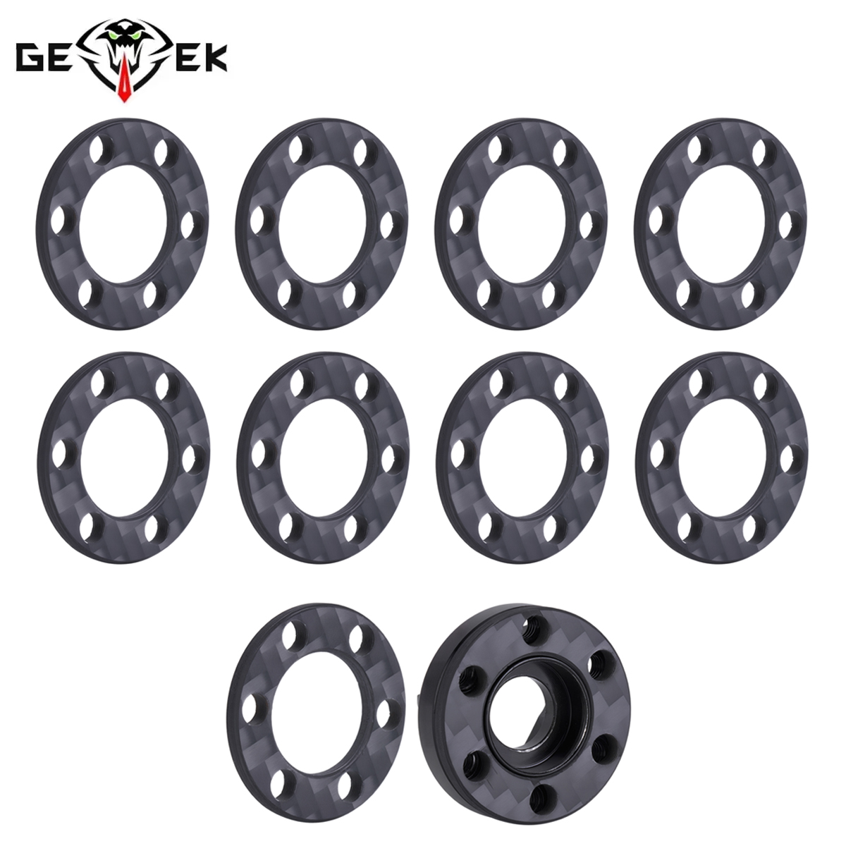 Wheel Hex Adapter - 4/8個入り カーボンファイバー ホイール ヘックスハブ エクステンションアダプター オフセットスペーサー