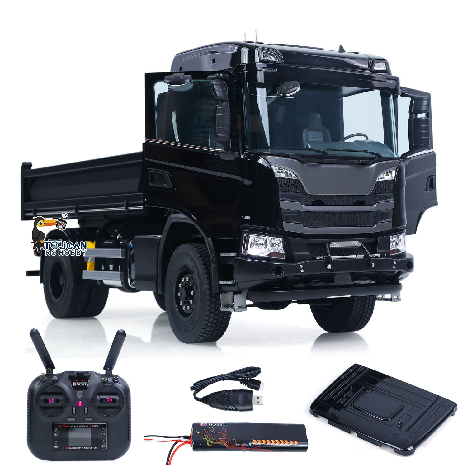 Rc Hobby Dump Truck - 1/14 CNC 4x4 DoubleE E022 RCダンプトラック