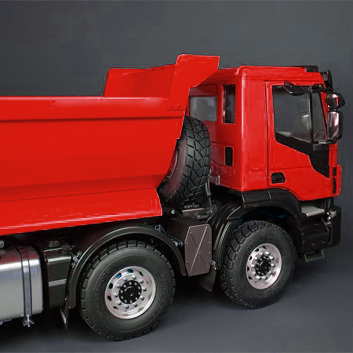 Rc Hobby Dump Truck - 8x4 1/14スケール油圧式RCティッパー車、金属製2速無線操縦ダンプトラックモデル、建設愛好家向け