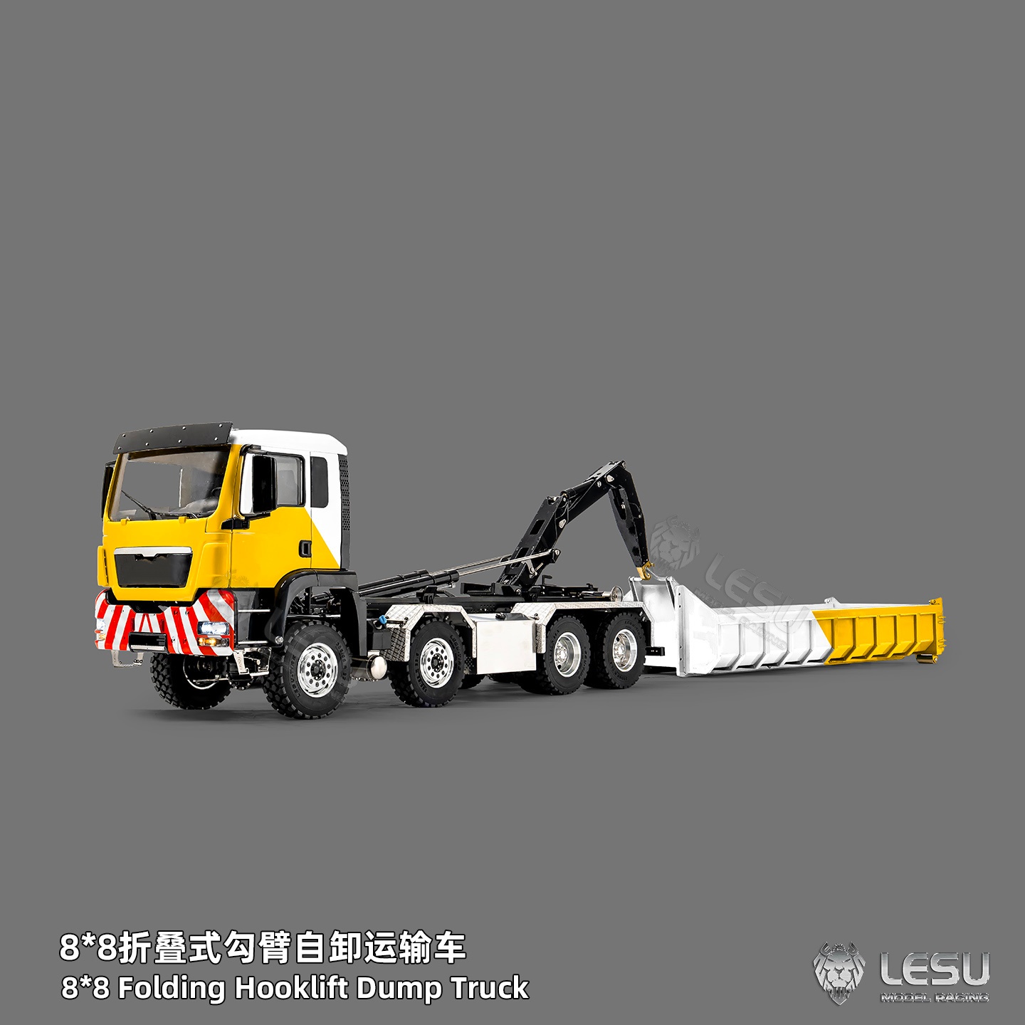Rc Hobby Dump Truck - LESU Z0098 1/14 メタル油圧ロールオフダンプトラック 8x8 RC