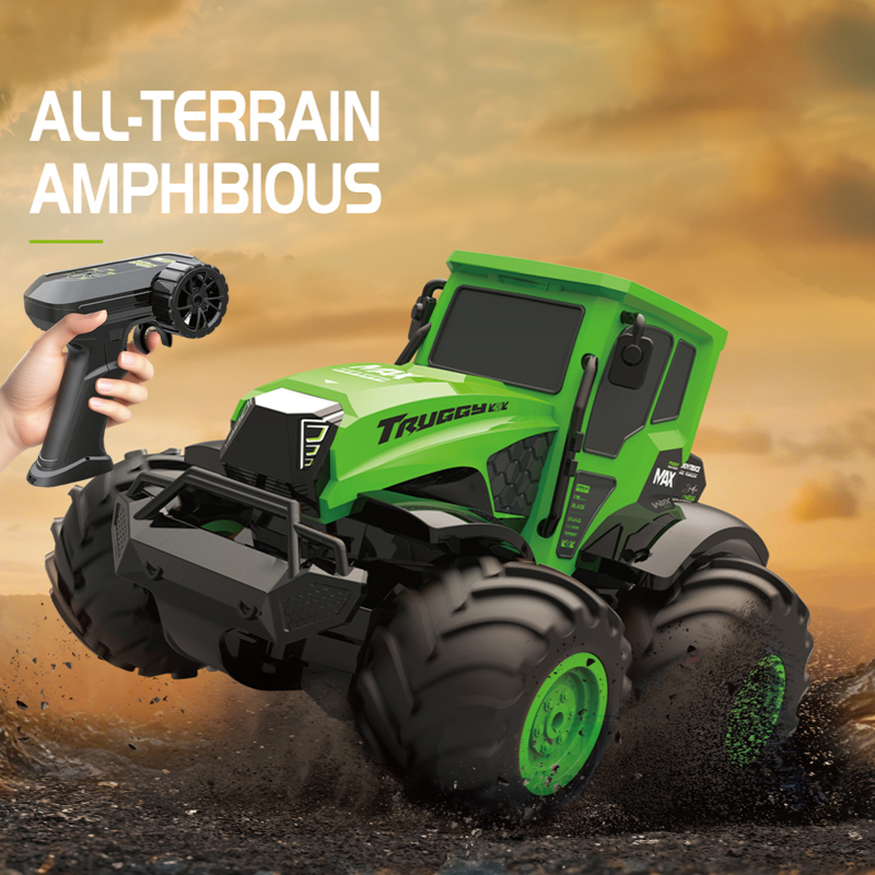 Rc Hobby Dump Truck - 1:14スケール水陸両用RCカー フルプロポーショナル4WDオフロードクライミングファーマートラックおもちゃ 子供向けホリデーギフト