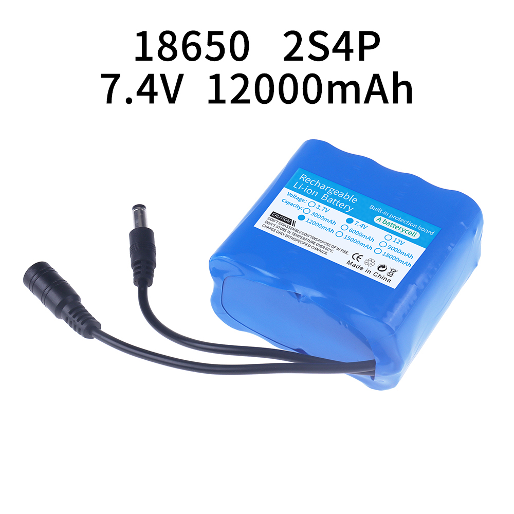 2S4P 18650 リチウム電池 7.4V 12000mA - Rc Hobby Horizon のレビューと価格