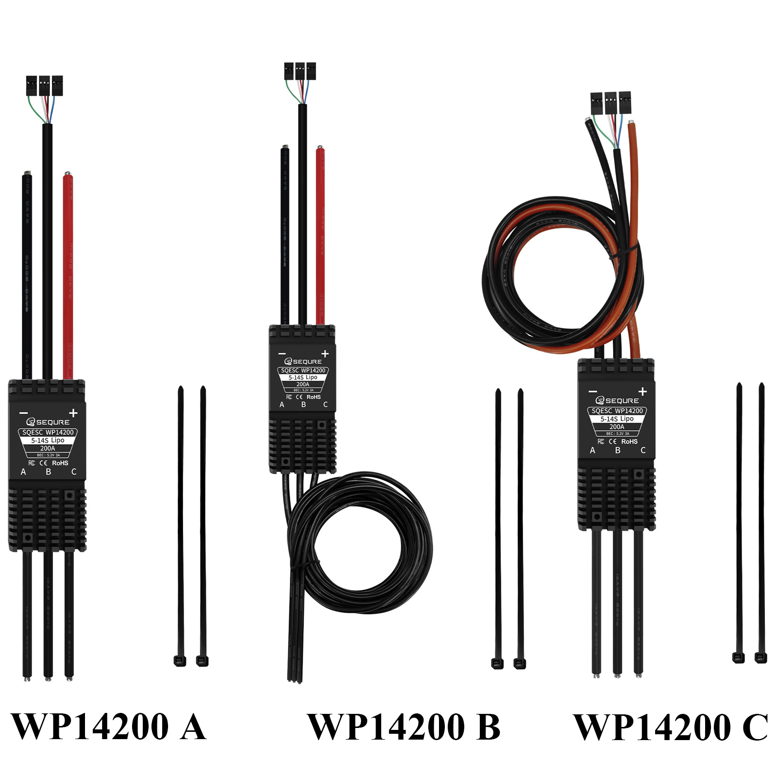 SEQURE WP14200 IP68防水ブラシレスESC  - Rc Hobby Wire のレビューと価格