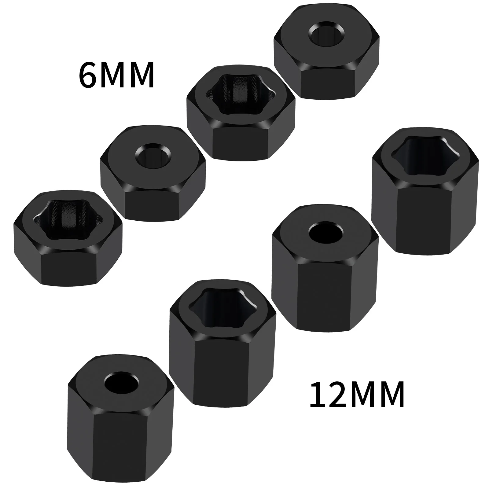 AXSPEED 4 個アルミニウム 7mm から 12mm  - Wheel Hex Adapter のレビューと価格