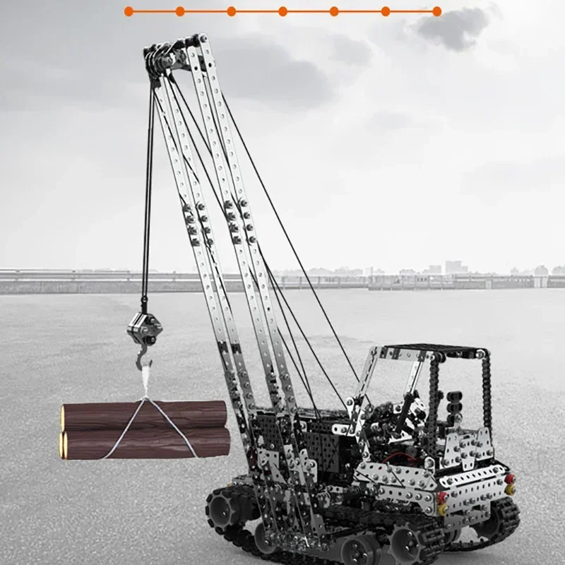 DIYメタルRCクレーン電動ホイストトラックカー2.4G 1 - Rc Hobby Toys のレビューと価格