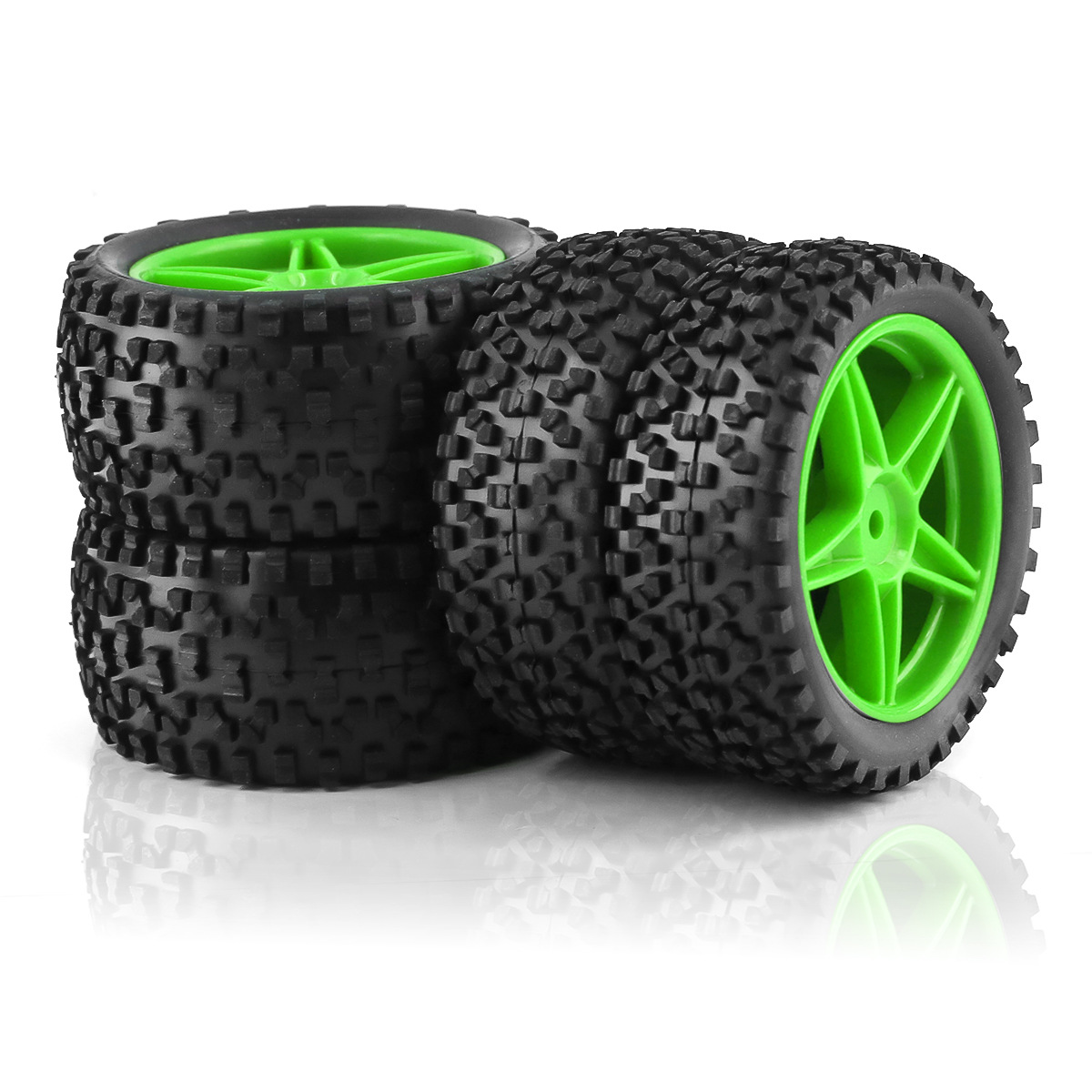 1/10 RCオフロードタイヤ＆ホイールリム12mm六角セッ - Rc Hobby Dump Truck のレビューと価格