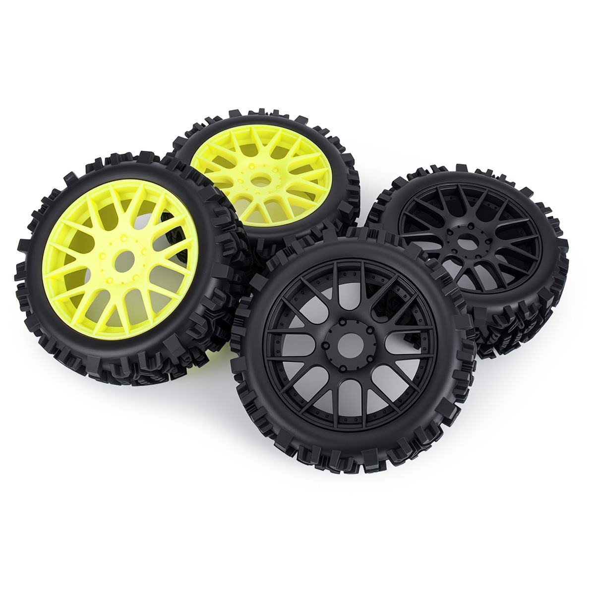 120MMオフロードRCタイヤ 17mm六角ハブ 1/8 A - Rc Hobby Dump Truck のレビューと価格