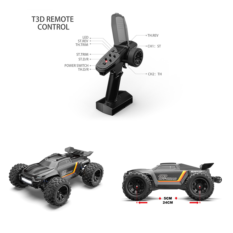 12212 1/12 MJX ブラシレスRCモンスタートラッ - Rc Hobby Monster Truck のレビューと価格