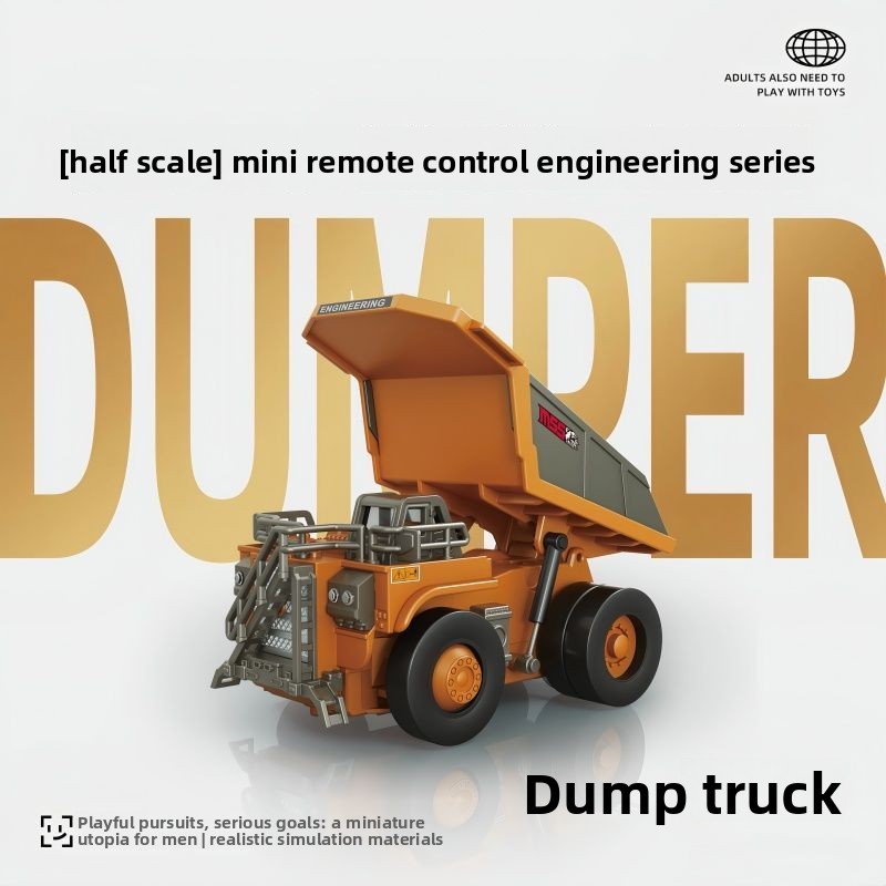1:64 メタル RC エンジニアリングカーセット、鉱山トラ - Rc Hobby Dump Truck のレビューと価格