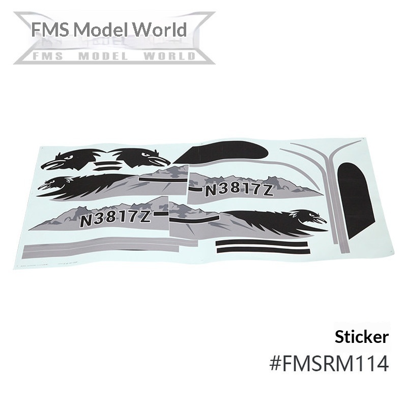 FMS RC 飛行機デカール 1700 ミリメートル PA- - Rc Hobby Toys のレビューと価格