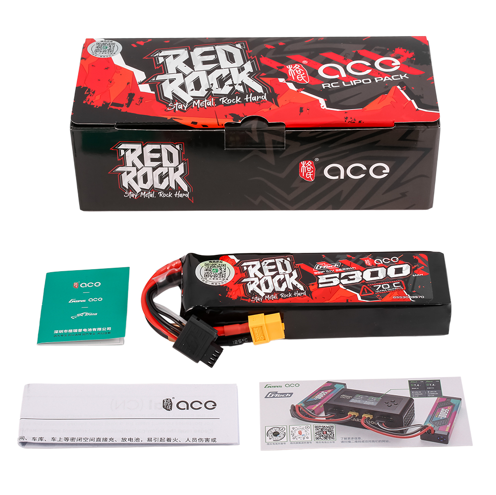 G-TECH ACE RedRock 5300mAh 70C - Rc Hobby Tech のレビューと価格