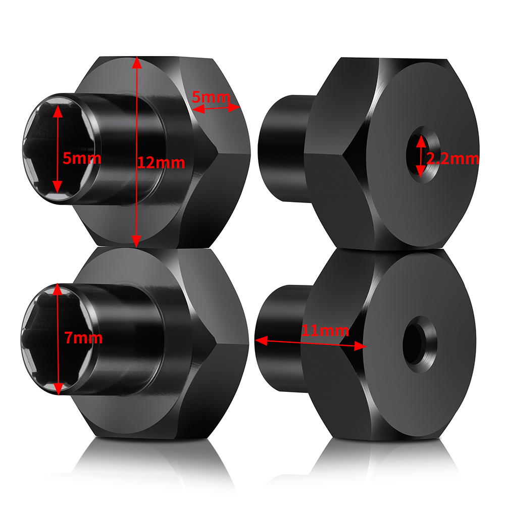 AXSPEED 4個入り アルミ製 5mm～7mm / 5m - Wheel Hex Adapter のレビューと価格