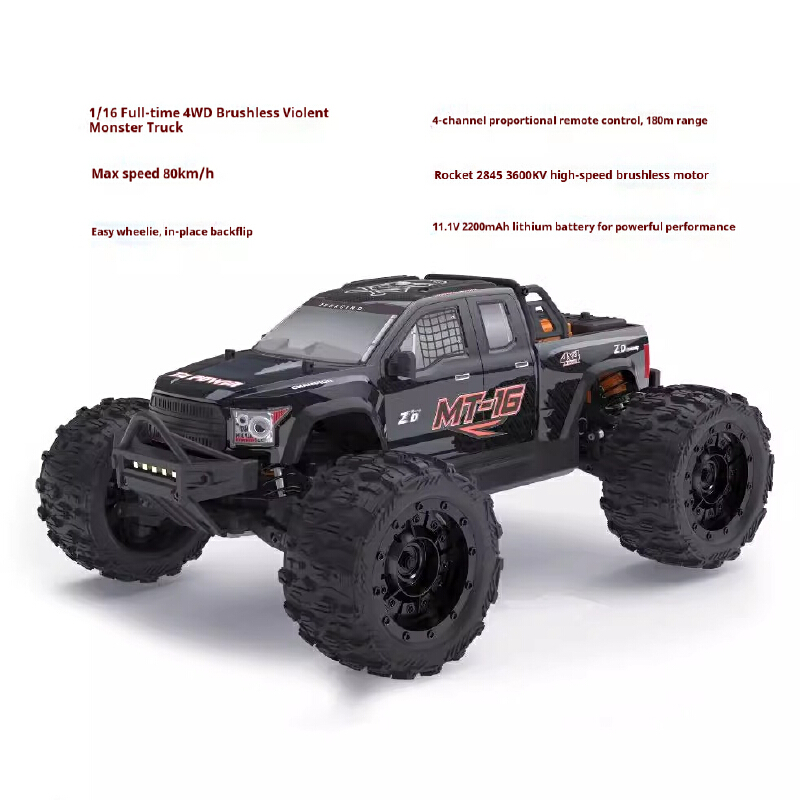ZD MT16 1/16 スケール ブラシレス RC モンス - Rc Hobby Monster Truck のレビューと価格