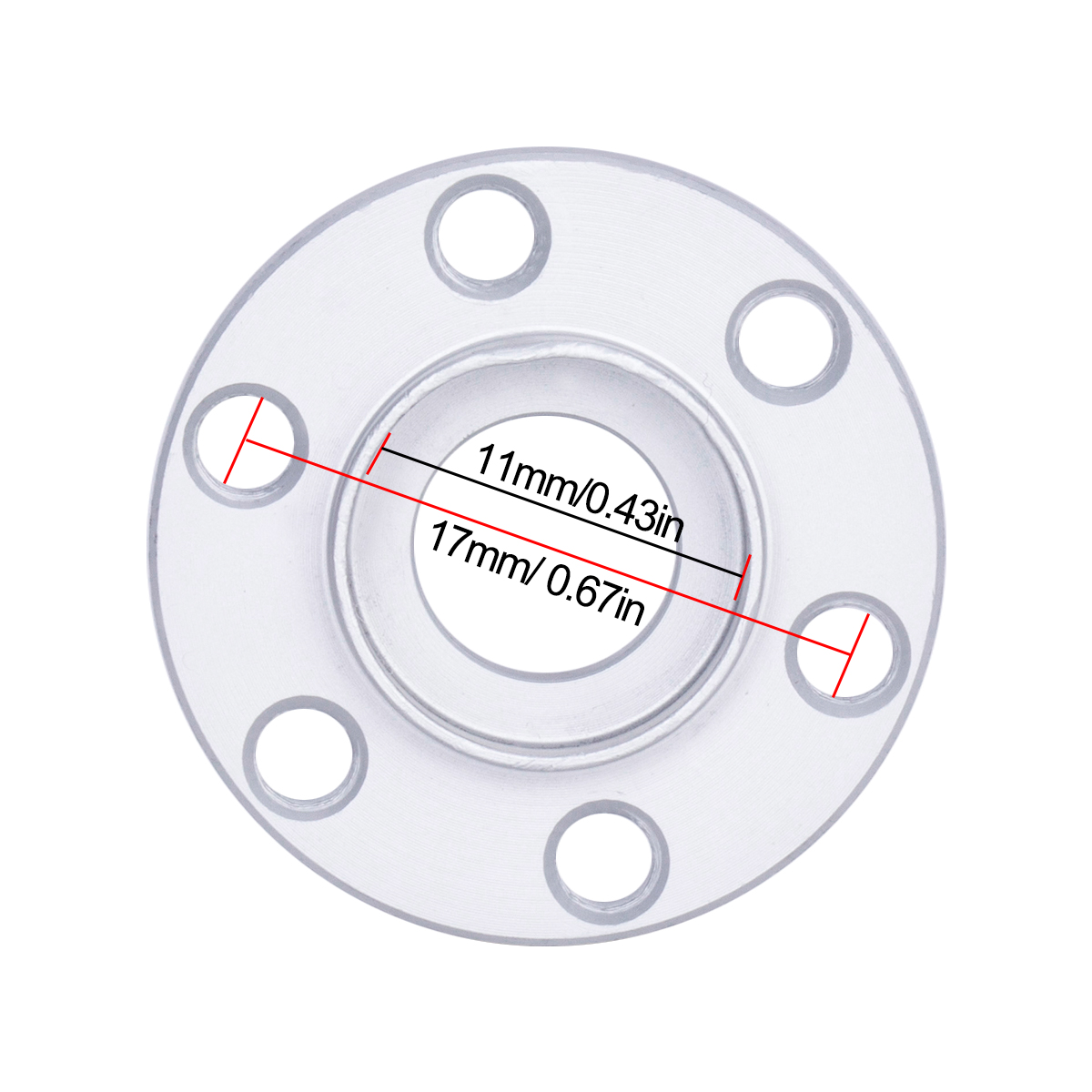 アルミホイール六角ハブ 6/9/12/15/18/21mm  - Wheel Hex Adapter のレビューと価格